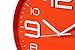 Indoor Big 3D Number Quartz Silent Non Ticking Wall Clock Quiet Sweep Movement Decorative Battery Operated 10 Inch Orange