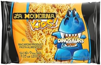 La Moderna Dinosaur Shaped Wheat Pasta, 7.05 oz, Pack of 1