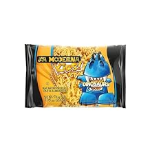 LA MODERNA, Kids Dinosaur Pasta, 7.05 oz Pack of 1 - Made with Durum Wheat Semolina | Fun Shapes for Kids | Enriched with Iron & B Vitamins | Non-GMO | Kosher | Quick Family Meal