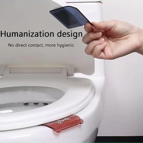 Image of 4 PCS Toilet Seat Lifter,Toilet Cover Lifter,Toilet Cover Support Lifter | Avoid Direct Contact with the Toilet Lid,Suitable for Home, Office and Hotel Bathroom (Multicolor)