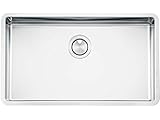 fregadero smeg vstq72-2 Fregadero colgante, acero inoxidable