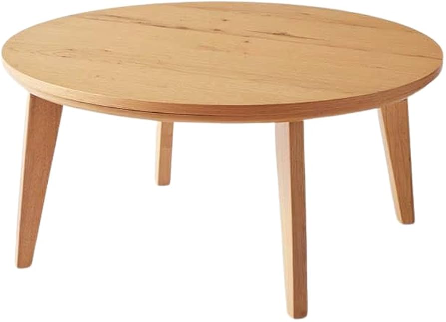 ベルメゾン 節ありオーク材の円形こたつテーブル 節ありオーク材の円形こたつテーブル <直径80／105cm>｜通販の