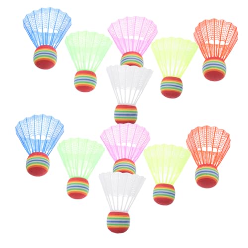PEPLAYTAL 30 Piezas de Bádminton para Cabeza Grande y Diseño Colorido Resistentes para Indoor y Outdoor Fáciles de Usar para Principiantes y Diversión Familiar