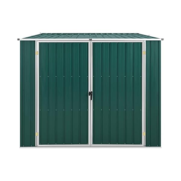 Beyamis Gerätehaus Grün 195x198x159 cm Verzinkter Stahl – Bild 5