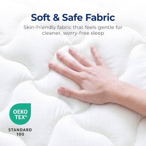 Image of Neo Sleep Twin 6 Inch Cool Hybrid Mattress with Innerspring Coil Support | Pressure Relief, Medium Plush Feel, Even Support, Durable Support, Anti-Slip Bottom, Fiberglass Free, CertiPUR-US Certified