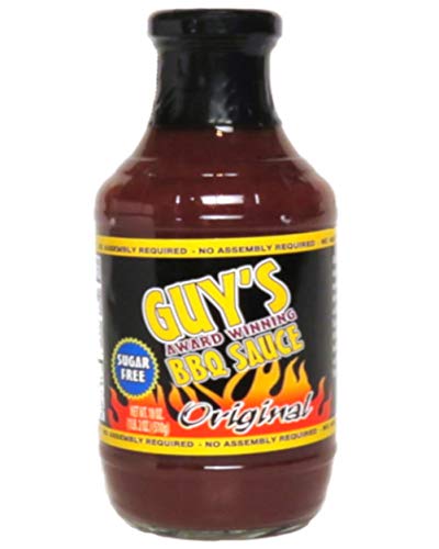 Guy's Bbq Sauce, 18 Oz – Rich And Smoky Flavor, Keto Bbq Sauce, Gluten-free Barbecue Sauce| No High Fructose Corn Syrup, Sugar Free Barbeque Sauce.