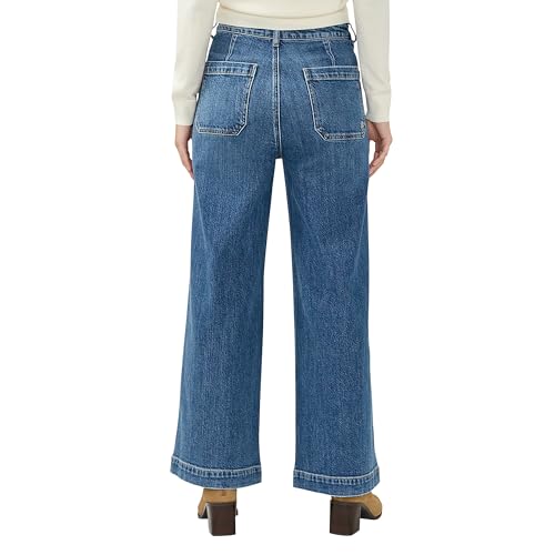 Silver Jeans Co. Women's 70s High Rise Wide Leg Jeans3