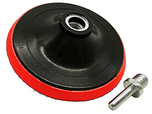 Plato de lijado de 150 mm de diámetro, velcro M14, incluye mandril para amoladora angular y destornillador inalámbrico, plato de velcro Cover