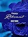 Retirement Guest Book Blue (Hardcover) - Happy Retirement Guest Book to Sign in & Leave Message