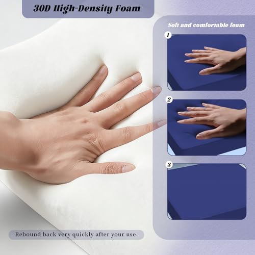 Outdoor Cushions 24x24 Inch, Waterproof Fade Resistant, 2 Covers, Blue by COZEER - Used condition - Image 7