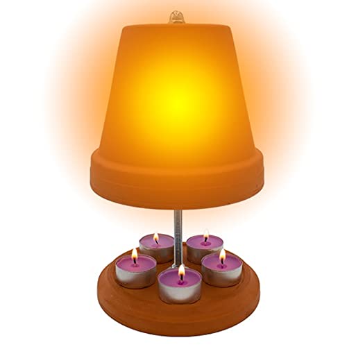 AFFO Estufa portacandelitas Grande, Estufa de Mesa de Doble Pared, Chimenea de Mesa Alternativa para Calentar el Fuego en la Mesa, decoración de Playa con candelitas de Faro linternas Cover