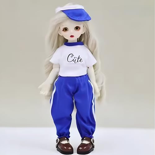 Image of Tickles Set Movable Jointed Makeup Cute Girl Brown Eyes Doll for Kids Girls (Size: 30 cm Color & Design: May Vary)