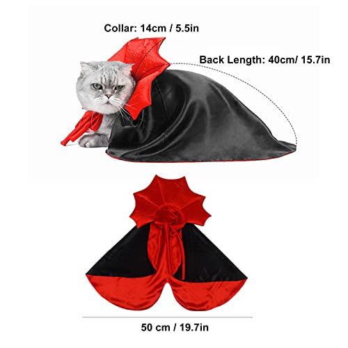 Disfraz Vampiro para Perros Pequeños y Medianos miniatura 6