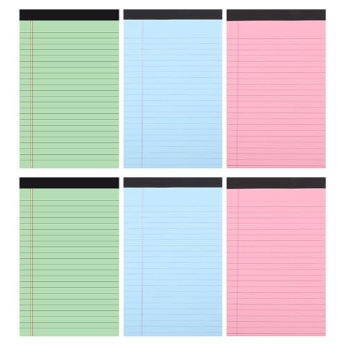 Cahiers à lignes détachables SOIMISS carnet notes tâches bureau école étudiants enseignants 6pcs