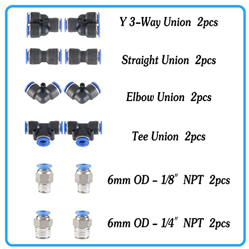 Msaeiqun Pneumatic Tubing Blue Polyurethane Pu Air Hose Pipe Tube Kit 6Mm Od 4Mm Id 10 Meter 32.8Ft For Air Line Or Fluid Transfer (6Mm X 10M) #TOP3