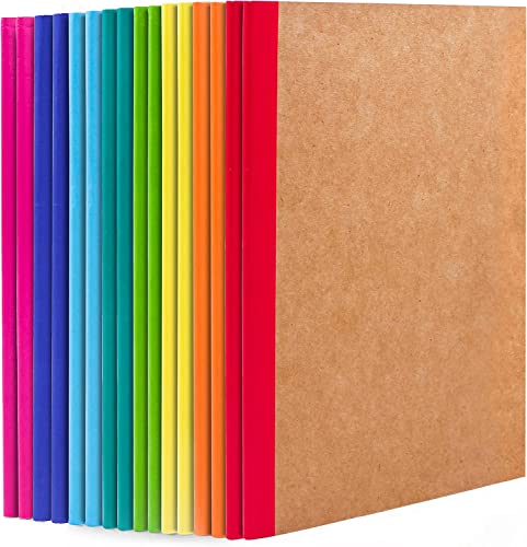 Carnet de notes A5 Kraft feela (lot de 16) ligné 60 pages cahier couleur