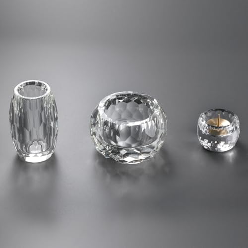 仏具セット ミニ ベガ クリア 3具足 3.0寸 クリスタル仏具 モダン仏具 カイドク館