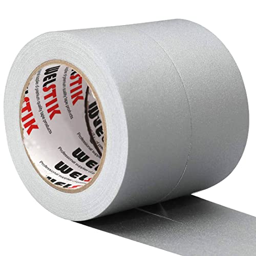WELSTIK 2 Pack Gray Gaffer Tape,2' X 33 Yards-10% Longer-Heavy Duty Gaffers Floor Tape Matte Finish...