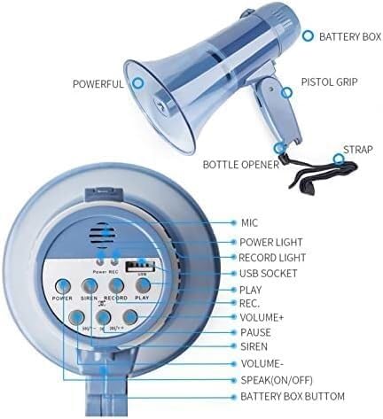 Mégaphone d'extérieurHaut-Parleur mégaphone Portable avec enregistreurHaut-Parleur mégaphone Portable avec Son Clair