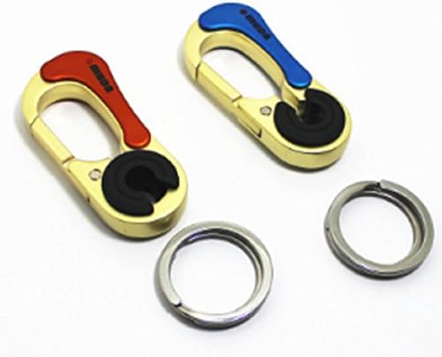 Pack of 2, Key Chains with 2 Extra Detachable Key Rings,OMUDA Heavy Duty Car Attachable Key Holder for Men and Women-Simple,Durable,Elegant