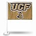 NCAA UCF Knights Car Flag, Gold, with White Pole