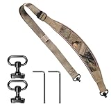 2-Punkt-Trageschlaufe mit QD-Swivels Robuster Schultergurt mit Polsterung und Längenverstellung für Outdoor-Aktivitäten (Deer)