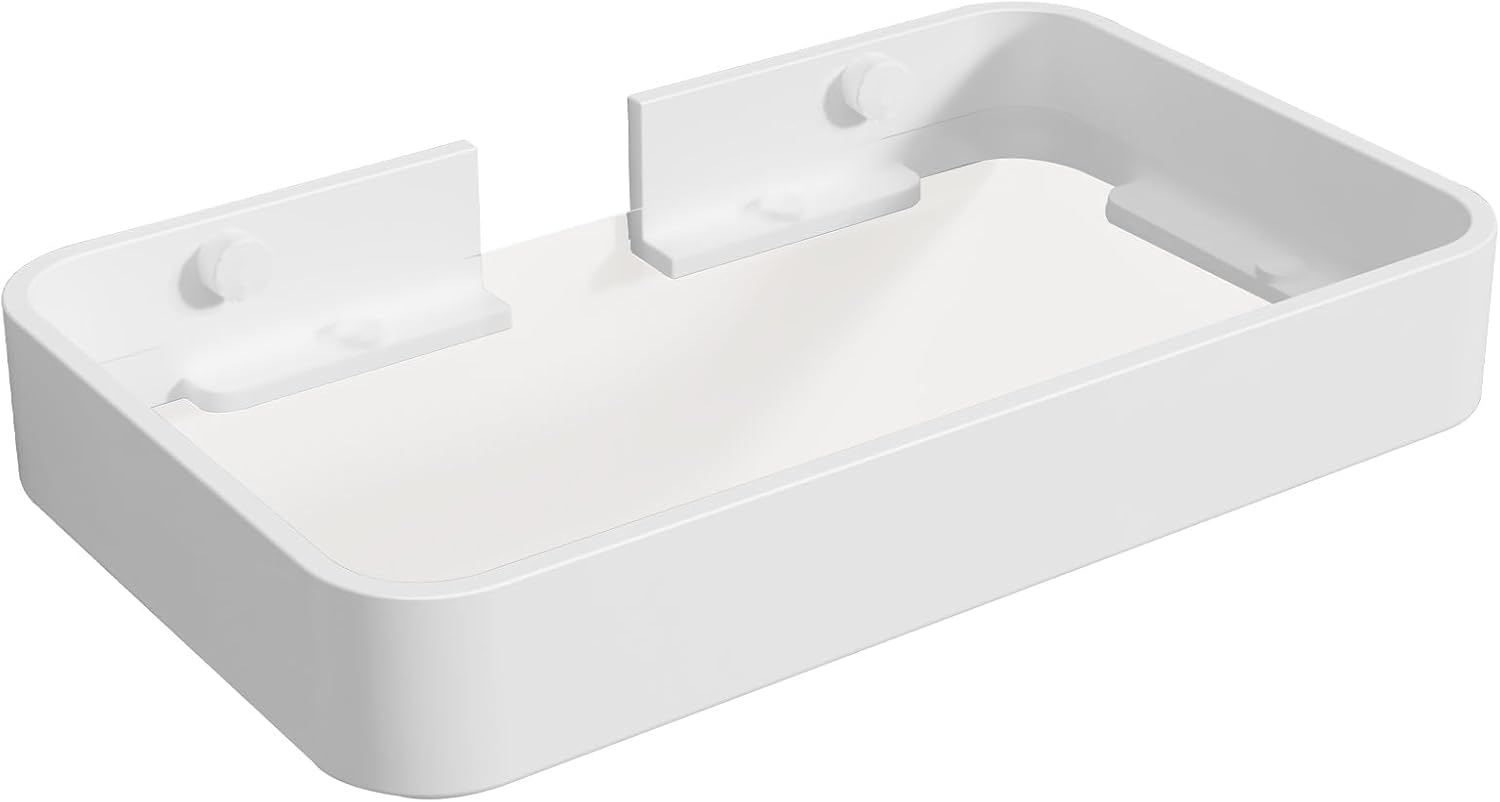 Danpoo Bathroom Wall Shelf, White Floating Shelf for
