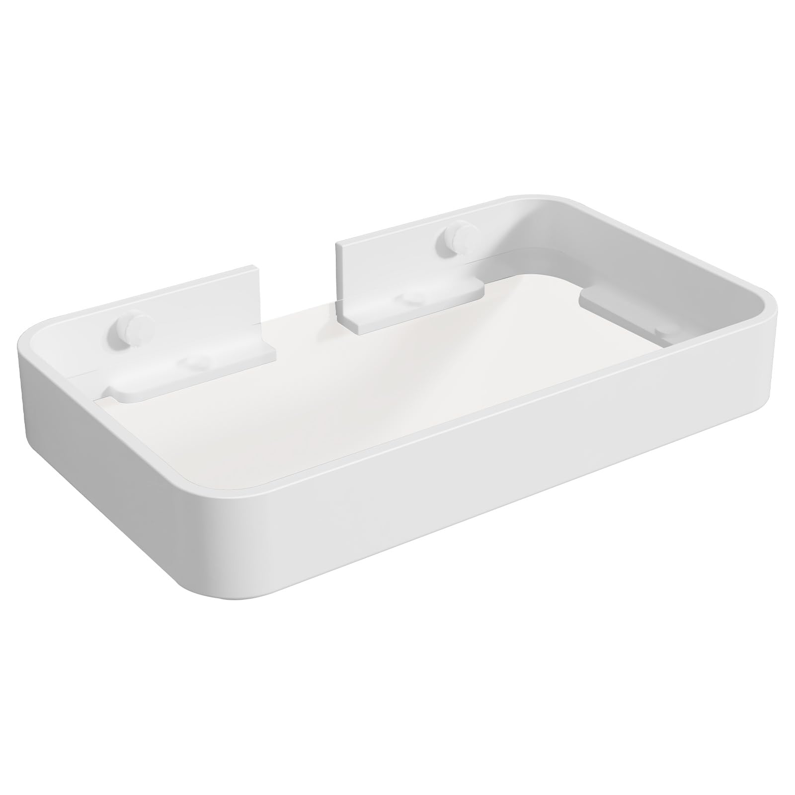 Petite étagère de salle de bain en verre à fixation murale Danpoo 20cm