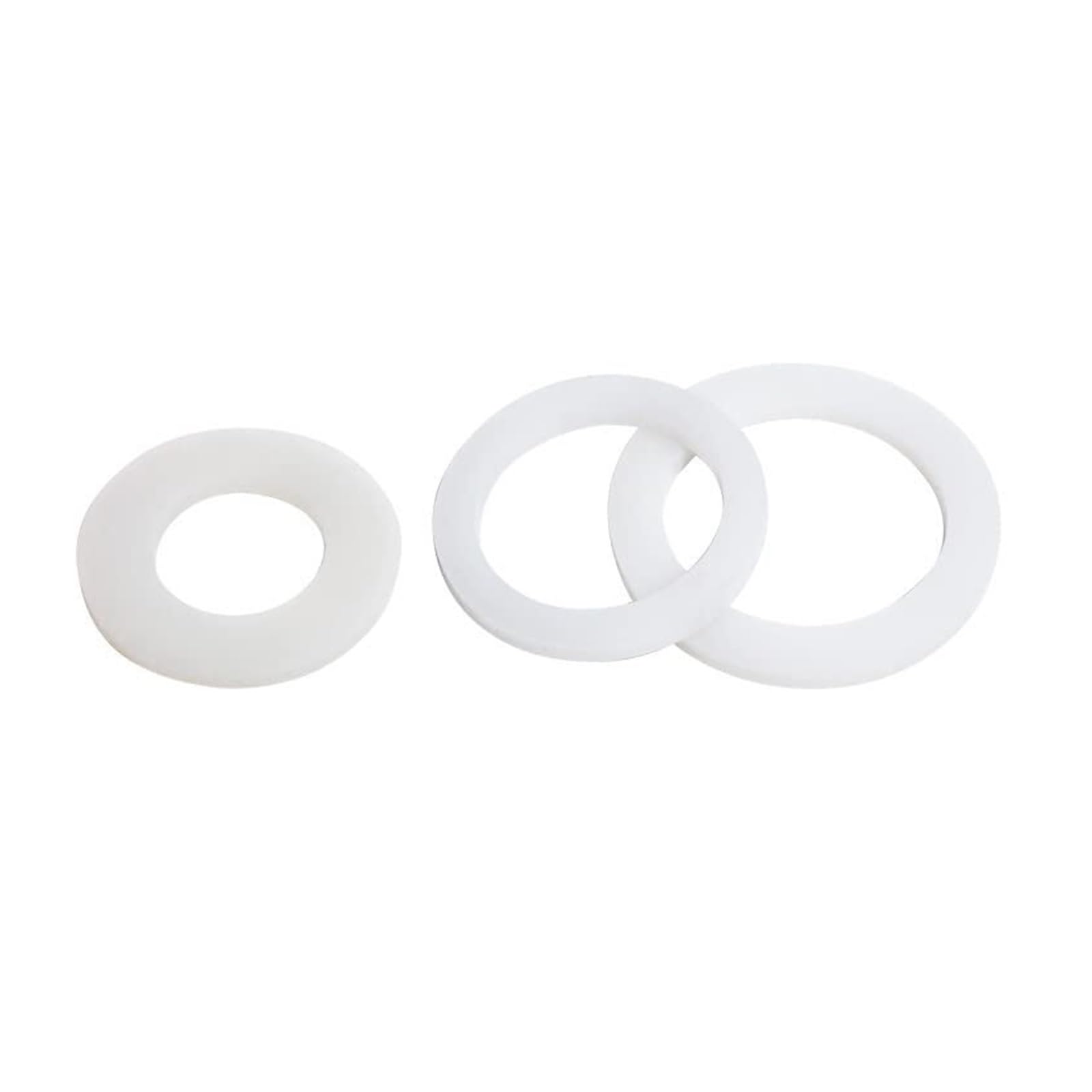 10 Uds * anillo de junta plana de silicona 1/2 ''3/4'' 1'' 2'' junta de anillo de sello de goma for arandela de anillo de junta plana de tubo corrugado - Kit de juntas surtidas(22x38x2mm)