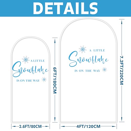 Vinilo decorativo A Little Snowflake azul 30x90 cm miniatura 4