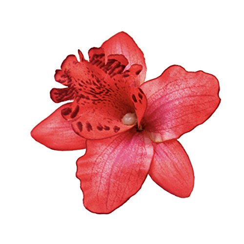 Diawell Orchidee Haarblume Haarclip Haarspange Blume Blüte Ansteckblume Haarschmuck Cover