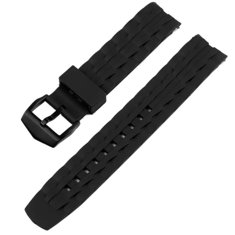 Bracelet pour Casio EF-550 acier et silicone étanche pour le sport et le bureau 22mm