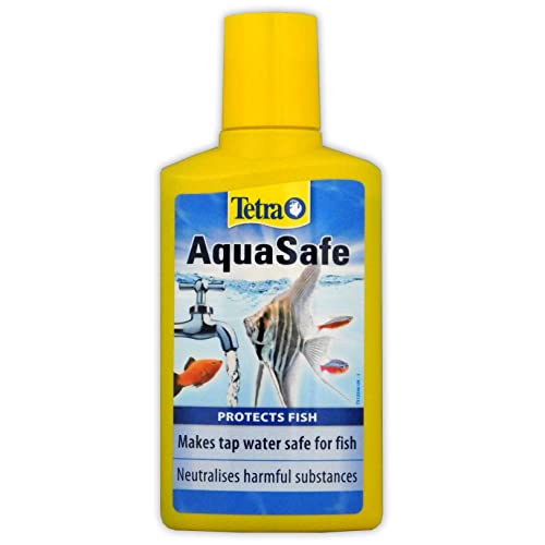 Tetra AquaSafe (quality water conditioner for fish-friendly and near-natural aquarium water neutralizes harmful substances in tap water) various sizes