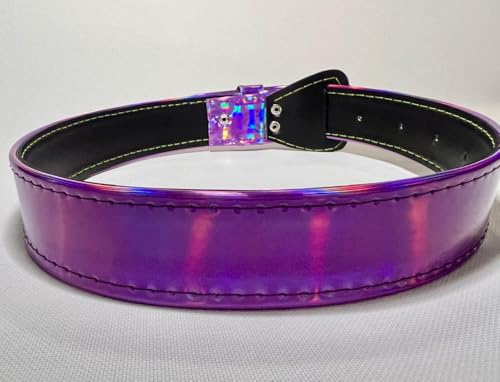 Girls Baseball/Softball Belt – Durable- 24" holographic Hot Pink4