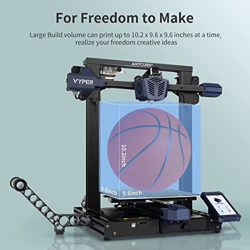 Anycubic Vyper, Upgrade Intelligent Auto Leveling 3D Printer With Tmc2209 32 Bit Silent Mainboard, Removable Magnetic Platform With 9.6" X 9.6" X 10.2" Printing Size #TOP2
