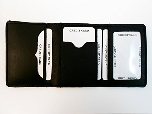 Mens Handcrafted Leather Trifold Wallet Christian Cross3