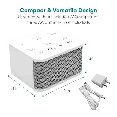 Image of Big Red Rooster Sleep Sound Machine - White Noise Device for Kids and Babies with Rain and Nature Sounds - Portable Noise Cancellation for Nap Time, Bedroom, Nursery, or Office - 4x4x3 in