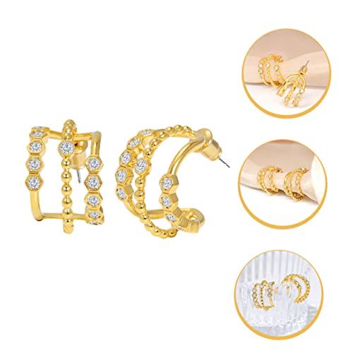Boucles d'oreilles glam stud hypoallergéniques oreilles sensibles