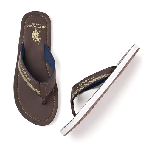 Image of U.S. POLO ASSN. USPA| OVI BLACK| Stylish slider Slippers for Man