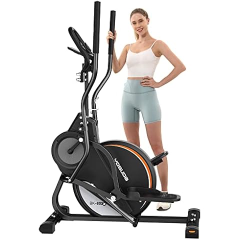 YOSUDA Pro Cardio Climber Stepping Elliptical Machine, 3-in-1 Elliptical Machine Stair Stepper Trainer, Total Body Fitness Cross Trainer with Quiet Magnetic Driving System, 16 Resistance Cover