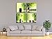 Pyradecor 4 Panel Perfect Bamboo Green Pictures Paintings on Canvas Prints Wall Art Large Modern Gallery Wrapped Zen Artwork for Living Room Bedroom Home Office Decorations 50x50cmx4pcs