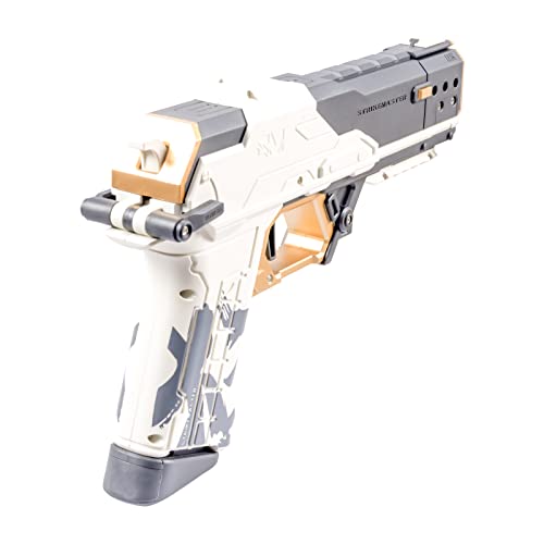 Fesvasdee Soft Foam Darts Toy Gun Nylon Type,Pull Back Action,Metal Nylon Toy Foam Dart Blaster Pistol For Adult,5 6 7 8 Year Old Boys Girls Gift (White) #TOP5