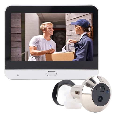 1080P Video Door Viewer, 120° Peephole Camera with 4.3 Inch Color Monitor, Two Way Talk, Night Vision, PIR Motion Detection, Camera Camera System