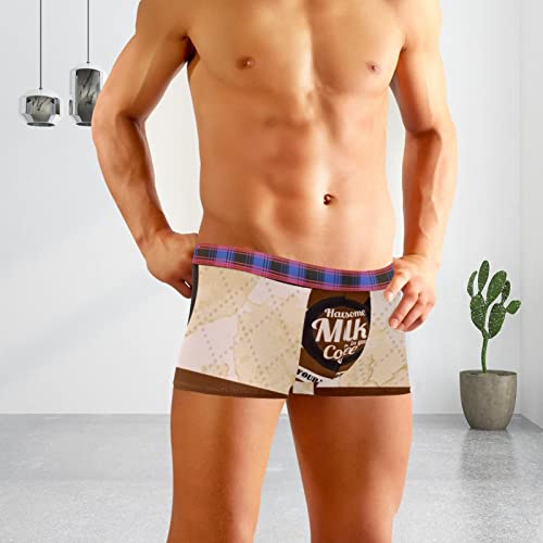 Have Some Milk In Your Coffee Men's Breathable Trunks Underwear Personalized Boxer Brief #TOP5
