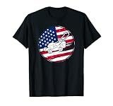Cortacésped Bandera Americana Cortadora de césped Camiseta