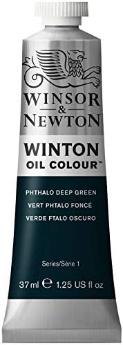 Winsor & Newton Oil Paint, Phthalo Deep Green, 37 ml (Pack of 1)