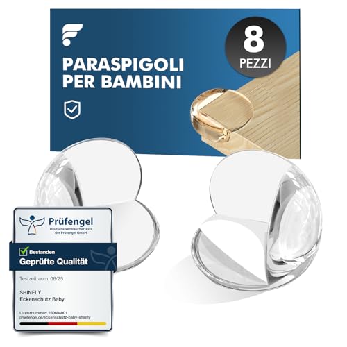 shinfly Paraspigoli per Bambini, 8 Pezzi Copri Angoli per Bambini