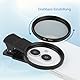 Polarisationsfilter für Handykamera,52 mm CPL Filter,Tragbares polarisations Kamera Objektiv für iPhone, Samsung, Android-Smartphones