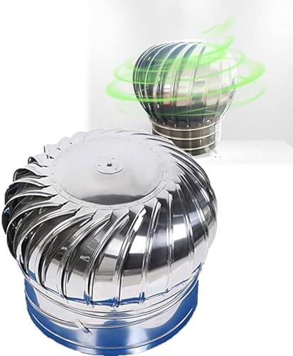 400mm Roof Wind Turbine Ventilator, Round Exhaust Vent for Efficient Heat Dissipation in Homes, Factories, Attics & Farms – Solar-Powered Air Circulation Solution