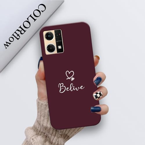 Image of COLORflow Back Cover Compatible with Oppo F21 Pro 4G / F21s Pro 4G | Cute Korean Hearts Customized Back Cover Compatible with Oppo F21 Pro 4G / F21s Pro 4G